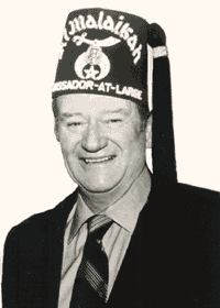 John Wayne, masón rodó películas