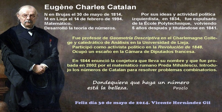 Efemérides: Eugène Charles Catalan -Diario Masónico