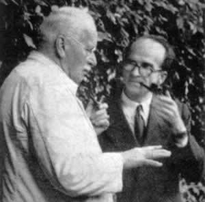 Mircea Eliade y Karl Gustav Jung en Ascona en 1952