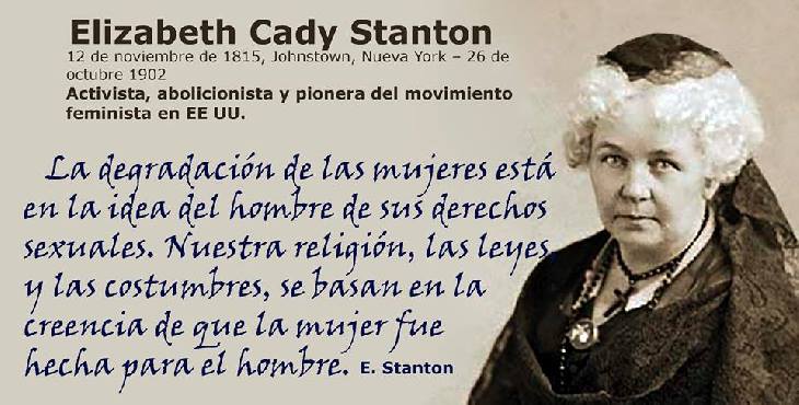 Efemérides: Elizabeth Cady Stanton